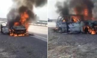 Две женщины сгорели в машине на трассе Алматы – Хоргос