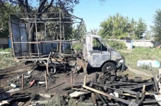 В Актобе дети сожгли автомашину «ГАЗель»