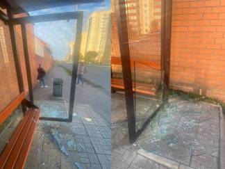 Подросток разбил остановку в Петропавловске