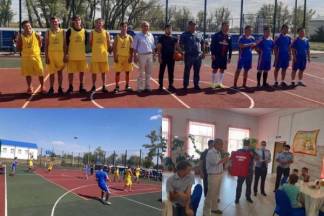 Дружеский футбольный матч с детьми провели актюбинские полицейские